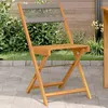 Image de vidaXL Lot de 2 Chaises de Bistrot, Sièges avec Dossier, Chaises de Bar, Meubles de Jardin Terrasse Patio, Gris Bois 367679