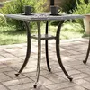 Image de vidaXL Table de jardin bronze 53x53x53 cm aluminium coulé, table, table de patio, meuble d’extérieur, table d’extérieur, 4002815