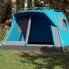 Image de Tente familiale cabine 7 personnes bleu dégagement rapide