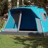 Image de Vidaxl Tente Familiale, Cabine, 7 Personnes, Bleu, Montage Rapide