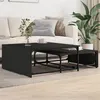 Image de vidaXL Tables basses gigognes 2 pcs noir bois d'ingénierie et métal845331