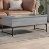 Image de vidaXL Table basse sonoma gris 100x50x40 cm bois d'ingénierie et métal845379