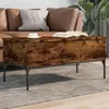 Image de vidaXL Table Basse, Bout de Canapé avec Pieds Réglables, Table d'Appoint Salon Salle de Séjour Intérieur, Moderne, Chêne 845413