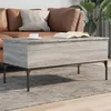 Image de vidaXL Table Basse, Bout de Canapé avec Pieds Réglables, Table d'Appoint Salon Salle de Séjour Intérieur, Moderne, Sonoma 845414