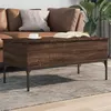 Image de vidaXL Table Basse, Bout de Canapé avec Pieds Réglables, Table d'Appoint Salon Salle de Séjour Intérieur, Moderne, Chêne 845415