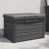 Image de vidaXL Boîte à coussins d'extérieur anthracite polypropylène, conteneur à coussins, boîte à coussins de jardin, boîte, boîte 366600