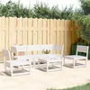 Image de vidaXL 5-delige Loungeset massief grenenhout wit3216971
