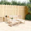 Image de Salon de jardin modulable Vidaxl bois massif bois 3 pieces x 73 x 78 3 personnes