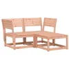 Image de Salon de jardin modulable Vidaxl bois massif bois 3 pieces x 73 x 78 2 personnes