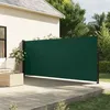 Image de vidaXL Auvent latéral rétractable vert foncé 160x300 cm, écran d’intimité de jardin, brise-vue de balcon, écran d'extérieur, 4004320
