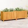 Image de Jardinière avec doublure 153x38,5x50 cm bois massif d acacia