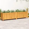 Image de Jardinière avec doublure 199x38,5x50 cm bois massif d acacia