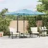 Image de Parasol droit toile en polyester carre 290 x 290 vidaxl mat en acier