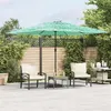 Image de Parasol droit vidaxl toile en polyester mat en acier carre 290 x 290