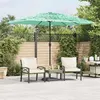 Image de Vidaxl Parasol droit rectangulaire 300 x 200 cm mat acier toile polyester Vert