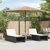 Image de vidaXL Parasol de jardin avec mât en acier marron 324x324x247 cm, parasol, parasol d'extérieur, parasol de patio, parapluie, 4005109