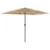 Image de Vidaxl Parasol déporté rectangulaire 300x200 cm - Toile polyester - Mat acier - Marron