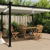 Image de vidaXL Prieel met uittrekbaar dak 3x6 m aluminium cràmekleurig3217061