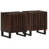 Image de vidaXL Tables de chevet 2 pcs 40x34x46 cm bois de manguier massif377421