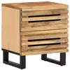 Image de Table de chevet 40x34x46 cm bois de manguier massif brut