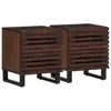 Image de Tables de chevet 2 pcs 40x34x46 cm bois de manguier massif