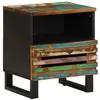 Image de vidaXL Table de Chevet, Armoire de Lit avec Rangement, Table de Nuit, Meuble de Chambre à Coucher Intérieur, Bois Massif de 377474