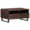 Image de Table basse marron 80x55x40 cm bois de massif manguier