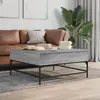 Image de vidaXL Table Basse, Table d'Appoint avec Pieds Réglables, Bout de Canapé avec Compartiments, Moderne, Sonoma Gris Bois 3217067