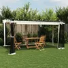 Image de vidaXL Prieel met zijwanden van gaas 4x3 m staal cràmekleurig4003911