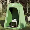 Image de Vidaxl Tente de Douche, Verte, Facile à Monter Rapidement, Imperméable