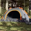 Image de Tente de camping 3 personnes gris et orange libération rapide