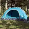 Image de Vidaxl Tente de Camping, 4 Personnes, Bleue, Montage Rapide