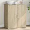 Image de vidaXL Buffet chêne sonoma 60x31x70 cm bois d'ingénierie, armoire de rangement, meuble d'entrée, meuble d'appoint, meuble de 840459