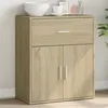 Image de vidaXL Buffet chêne sonoma 60x31x70 cm bois d'ingénierie, armoire de rangement, meuble d'entrée, meuble d'appoint, meuble de 840466