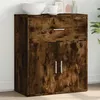 Image de vidaXL Buffet chêne fumé 60x31x70 cm bois d'ingénierie, armoire de rangement, meuble d'entrée, meuble d'appoint, meuble de 840468
