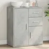 Image de vidaXL Buffet, Armoire Latérale avec Tiroirs et Portes, Meuble de Rangement Salon Salle de Séjour Intérieur, Moderne, Gris 840481