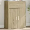 Image de vidaXL Buffet chêne sonoma 60x30x84 cm bois d'ingénierie, armoire de rangement, meuble d'entrée, meuble d'appoint 840494
