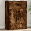 Image de vidaXL Buffet chêne fumé 60x30x84 cm bois d'ingénierie, armoire de rangement, meuble d'entrée, meuble d'appoint 840496