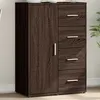 Image de vidaXL Buffet chêne marron 60x31x84 cm bois d'ingénierie840512