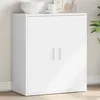 Image de vidaXL Buffet, Armoire Latérale avec Étagère et Portes, Meuble de Rangement Salon Salle de Séjour Intérieur, Moderne, Blanc 840513