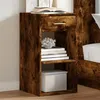 Image de Table de chevet Chêne fumé 35x34x65 cm Bois d ingénierie