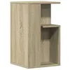 Image de vidaXL Bijzettafel 35x35x60 cm bewerkt hout sonoma eikenkleurig840739