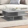 Image de vidaXL Table basse gris béton 70x70x29 cm bois d'ingénierie, table latérale, table de salon, table d'accent, bout de canapé, 840747
