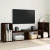 Image de vidaXL Meubles TV 2 pcs chêne fumé 75x30x50 cm bois d'ingénierie, support TV, meuble multimédia, centre de divertissement, 840790