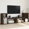 Image de vidaXL Meubles TV 2 pcs chêne marron 75x30x50 cm bois ingénierie, support TV, meuble multimédia, centre de divertissement, 840792