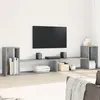 Image de vidaXL Meubles TV 2 pcs gris béton 100x30x50 cm bois d'ingénierie, support TV, meuble multimédia, centre de divertissement, buffet TV, meuble hifi