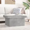 Image de vidaXL Table basse gris béton 100x55x40 cm bois d'ingénierie, table latérale, table de salon, table d'accent, bout de 840873