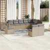 Image de vidaXL Salon de Jardin avec Coussins 10 pcs, Canapés de Terrasse, Ensemble de Meubles de Patio, Mobilier d'Extérieur, 3226073