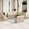 Image de Salon de jardin modulable VIDAXL rotin 11 personnes 11 pieces