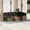 Image de vidaXL Salon de Jardin avec Coussins 8 pcs, Canapés de Terrasse, Ensemble de Meubles de Patio, Mobilier d'Extérieur, Gris 3226214
